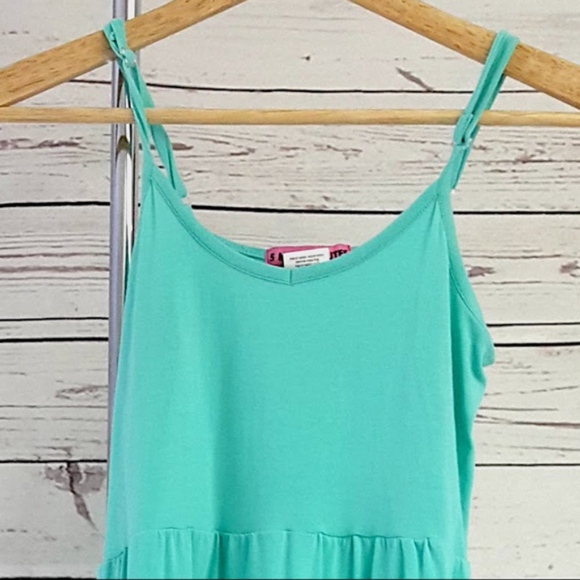 2/$15 5 More Minutes green adjustable strap dress - Picture 2 of 5